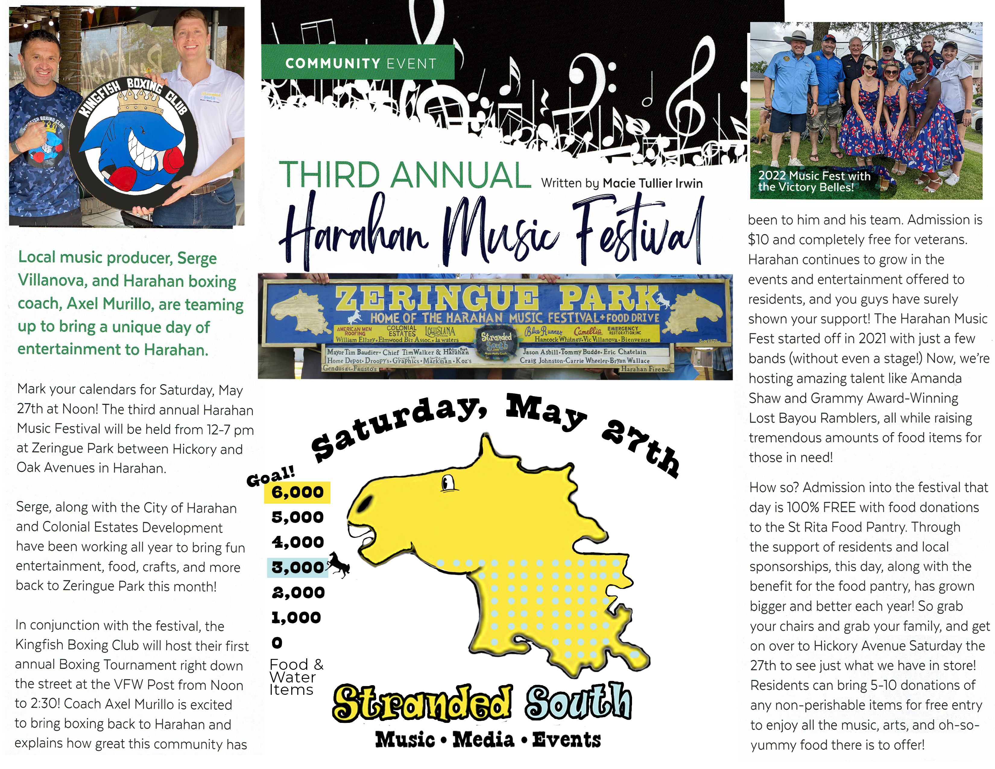 2023 Harahan Music Festival and Food Drive